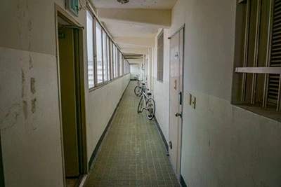 Outside corridor in a block of flats
